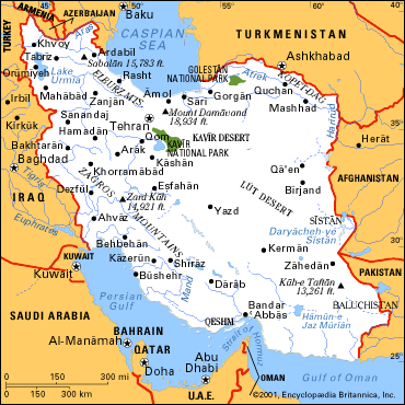 iran map